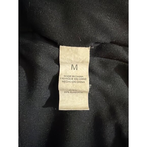 Black Strappy Cross-Back Sports Bra Size M - Picture 3 of 3